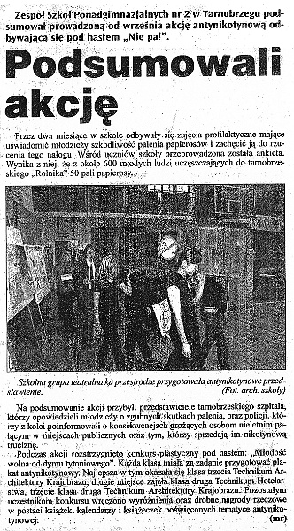 Podsumowali akcje Tygodnik Nadwislanski 2008-11-27.jpg